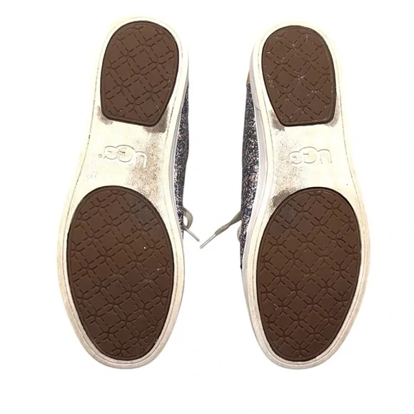 UGG KARINE CHUNKY GLITTER SILVER MULTI SHOES Women’s 10 - Picture 9 of 12